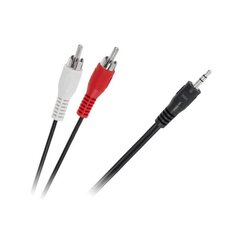 Kabelis, 2xRCA - AUX 3.5 mm, 1.8 m цена и информация | Кабели и провода | 220.lv