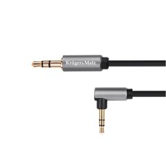 "kruger&matz basic 3.5 corner socket cable - 3.5 straight socket spring kruger&matz basic цена и информация | Кабели и провода | 220.lv