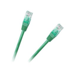 патч-корд utp 8c кабель розетки 1,0 м cca зеленый cat.6e цена и информация | Кабели и провода | 220.lv