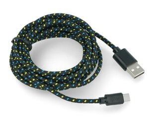 USB A, B, 3 m цена и информация | Кабели и провода | 220.lv