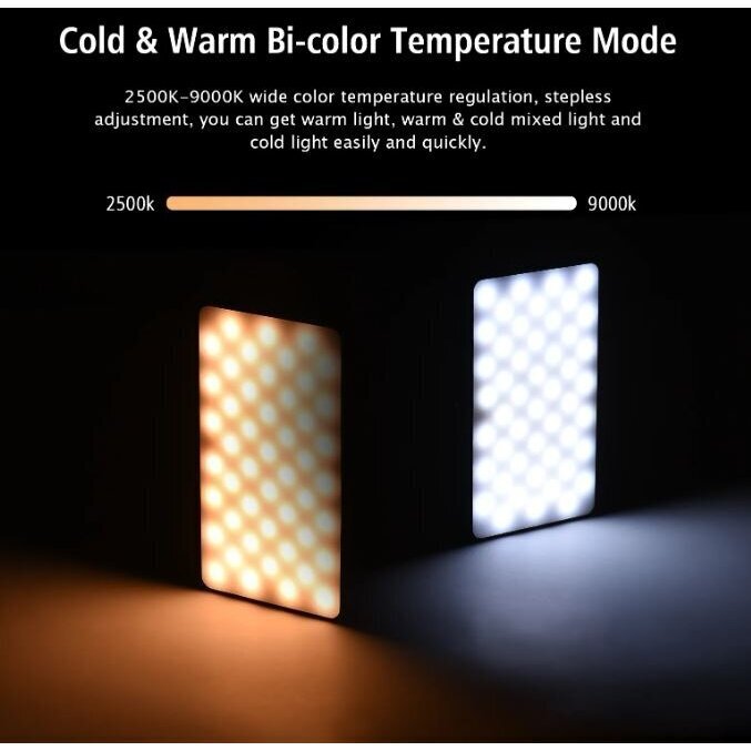 LED lampa Andoer W140 RGB cena un informācija | Apgaismojums fotografēšanai | 220.lv