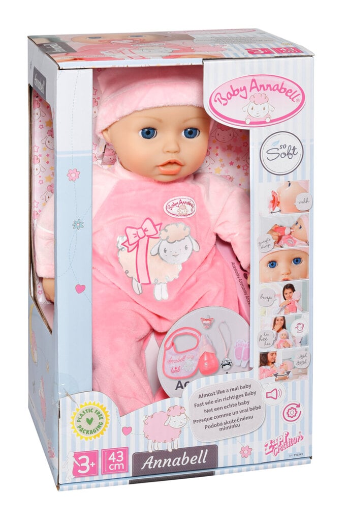 Lelle Baby Annabell, 43 cm цена и информация | Rotaļlietas meitenēm | 220.lv
