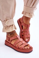 Sandales sievietēm Zaxy, sarkanas cena un informācija | Sieviešu sandales | 220.lv