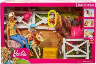 Lelles komplekts Barbie Hugs N Horses цена и информация | Игрушки для девочек | 220.lv