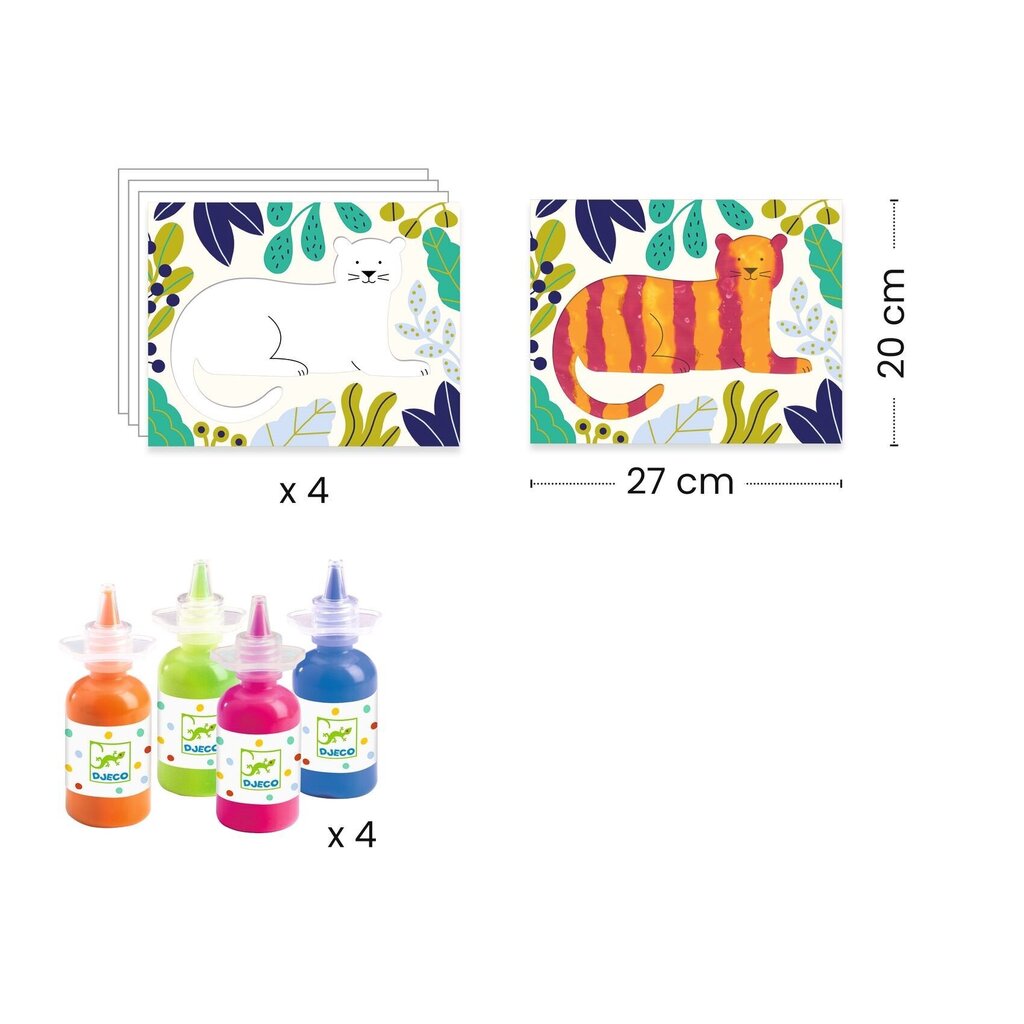 Krāsošana ar pirkstiņkrāsām, Djeco цена и информация | Rotaļlietas zīdaiņiem | 220.lv