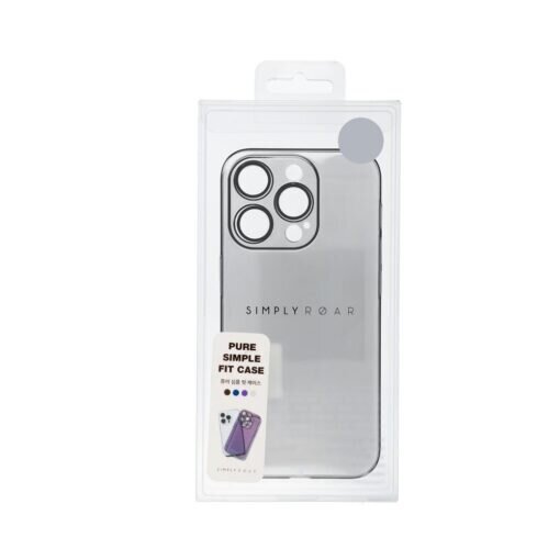 Roar Pure Simple Fit iPhone 15 Pro Max (6,7″) - Melns cena un informācija | Telefonu vāciņi, maciņi | 220.lv