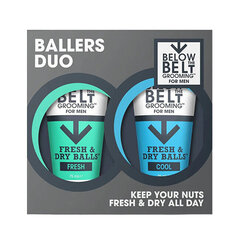 Intīmās higiēnas mazgāšanas līdzekļi Below the Belt Fresh Ballers Duo vīriešiem, 2x75 ml cena un informācija | Intīmās higiēnas līdzekļi | 220.lv