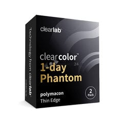 Krāsainās kontaktlēcas Clearcolor Phantom 1Day Blue Walker FN105N, zilas, 2 gab. cena un informācija | Kontaktlēcas | 220.lv