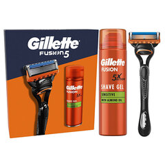 Набор для бритья Gillette Fusion 5: бритва + пена для бритья, 200 мл цена и информация | Косметика и средства для бритья | 220.lv