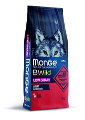 Monge Dry Dog Bwild - All Breeds Adult Deer 12kg suņiem цена и информация | Сухой корм для собак | 220.lv