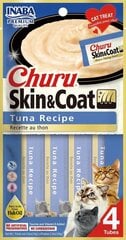 Churu Skin&Coat tunča gardums kaķiem 4x14g cena un informācija | Gardumi kaķiem | 220.lv