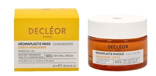 Sejas maska Decleor Green Mandarin Aromaplastie Glow Booster Mask, 50 ml цена и информация | Маски для лица, патчи для глаз | 220.lv