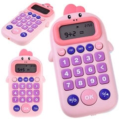 Карманный компьютер для математических игр, розовый цена и информация | Развивающие игрушки | 220.lv