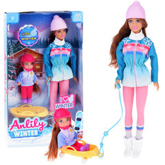 Кукла Anlily с дочерью на санях цена и информация | Игрушки для девочек | 220.lv