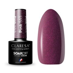 Стойкий гибридный гель лак для ногтей Claresa PINK 553, 5 г цена и информация | Лаки для ногтей, укрепители | 220.lv