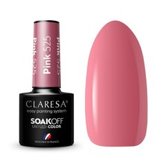 Стойкий гибридный гель лак для ногтей CLARESA PINK 525, 5 г цена и информация | Лаки для ногтей, укрепители | 220.lv