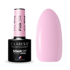 Стойкий гибридный гель лак для ногтей CLARESA PINK 514, 5 г цена и информация | Лаки для ногтей, укрепители | 220.lv