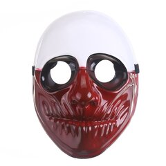 Payday Wolf maska sarkana/balta cena un informācija | Karnevāla kostīmi, maskas un parūkas | 220.lv