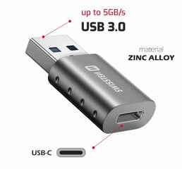 Swissten Adapteris USB-A / USB-C cena un informācija | Swissten Datortehnikas piederumi | 220.lv