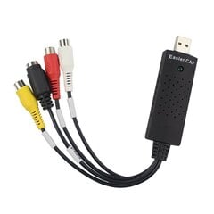 RoGer USB Карта захвата для сигнала AV / RCA / S-Video / NTSC, PAL цена и информация | Адаптеры и USB разветвители | 220.lv