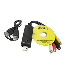 RoGer USB Карта захвата для сигнала AV / RCA / S-Video / NTSC, PAL цена и информация | Адаптеры и USB разветвители | 220.lv