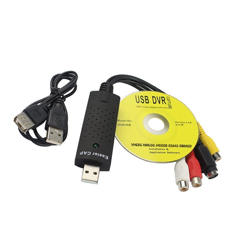 RoGer USB Signal Capture Card for AV / RCA/ S-Video / NTSC, PAL цена и информация | Adapteri un USB centrmezgli | 220.lv