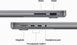 MacBook Pro 14" Apple M3 8C CPU, 10C GPU/8GB/512GB SSD/Silver/SWE - MR7J3KS/A cena un informācija | Portatīvie datori | 220.lv