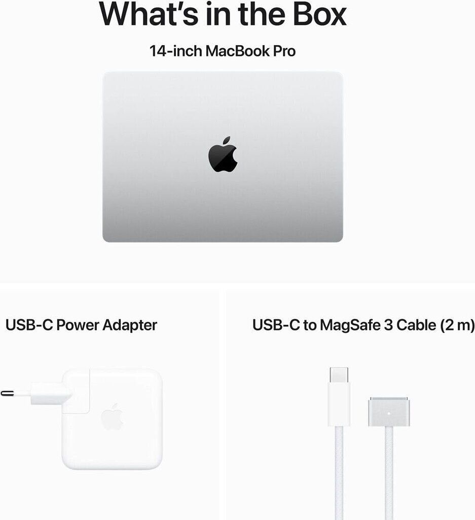 MacBook Pro 16" Apple M3 Pro 12C CPU, 18C GPU/18GB/512GB SSD/Silver/SWE - MRW43KS/A cena un informācija | Portatīvie datori | 220.lv