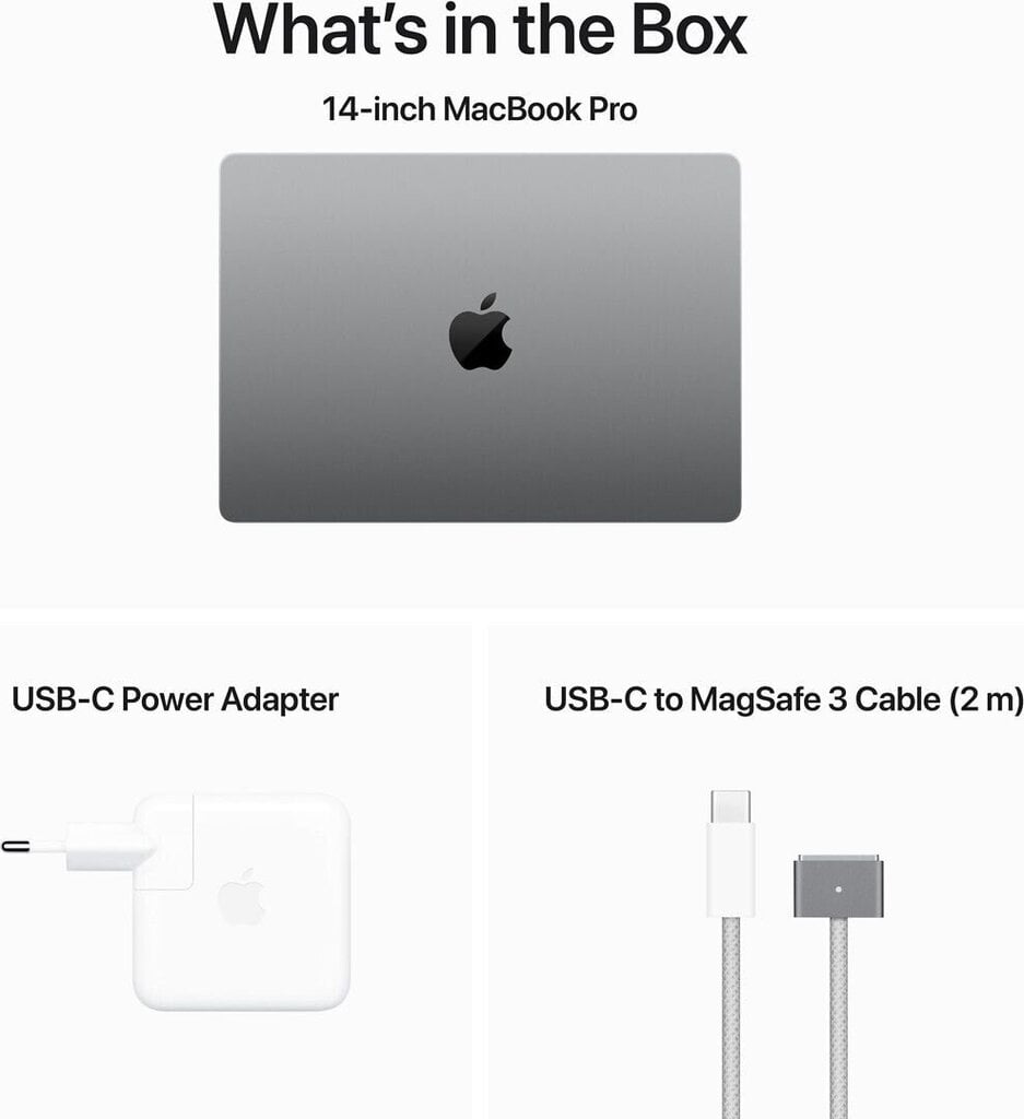 MacBook Pro 14" Apple M3 Pro 11C CPU, 14C GPU/18GB/512GB SSD/Silver/RUS - MRX63RU/A cena un informācija | Portatīvie datori | 220.lv