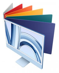 iMac 24" 4.5K Retina, Apple M3 8C CPU, 10C GPU/8GB/512GB SSD/Silver/INT цена и информация | Стационарные компьютеры | 220.lv