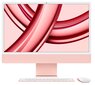 iMac 24” 4.5K Retina, Apple M3 8C CPU, 10C GPU/8GB/256GB SSD/Pink/RUS - MQRT3RU/A cena un informācija | Stacionārie datori | 220.lv