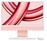 iMac 24” 4.5K Retina, Apple M3 8C CPU, 10C GPU/8GB/512GB SSD/Pink/INT - MQRU3ZE/A cena un informācija | Stacionārie datori | 220.lv