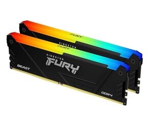 Kingston Fury Beast RGB KF436C17BB2AK2/16 цена и информация | Оперативная память (RAM) | 220.lv