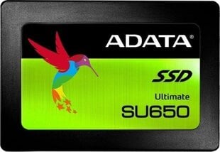 Adata Ultimate SU650 цена и информация | Внутренние жёсткие диски (HDD, SSD, Hybrid) | 220.lv