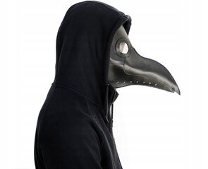 Māras degunradžu maska, melna cena un informācija | Karnevāla kostīmi, maskas un parūkas | 220.lv