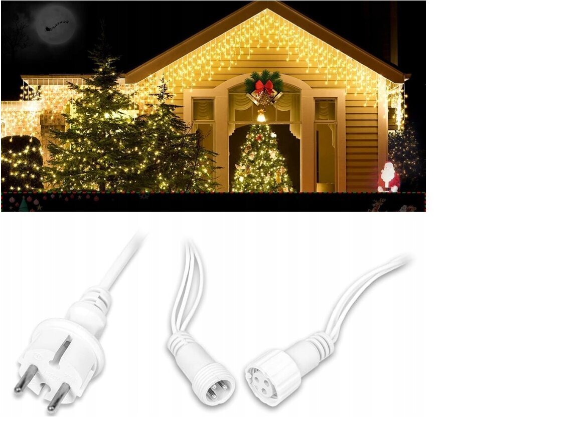 Ziemassvētku virtene, 300 LED, 13 m. cena un informācija | Ziemassvētku lampiņas, LED virtenes | 220.lv