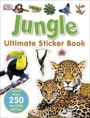 Jungle Ultimate Sticker Book цена и информация | Книги для самых маленьких | 220.lv