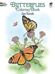 Butterflies Coloring Book illustrated edition цена и информация | Книги для самых маленьких | 220.lv