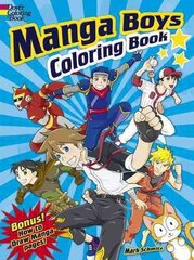 Manga Boys Coloring Book цена и информация | Книги для малышей | 220.lv