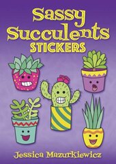 Sassy Succulents Stickers цена и информация | Книги о питании и здоровом образе жизни | 220.lv