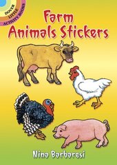 Farm Animals Stickers illustrated edition цена и информация | Книги для малышей | 220.lv