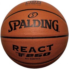 Basketbola bumba Spalding React TF-250 Fiba 76967Z, 7 izmērs cena un informācija | Basketbola bumbas | 220.lv