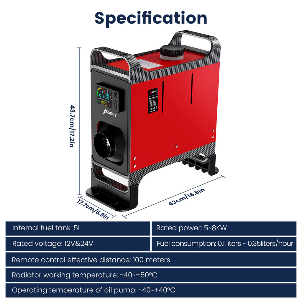 Autostāvvietas sildītājs Hcalory HC-A02, 8 kW цена и информация | Auto 12V el. piederumi | 220.lv