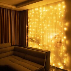 Ziemassvētku virtene, 2 m, 200 LED cena un informācija | Ziemassvētku lampiņas, LED virtenes | 220.lv