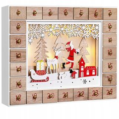Adventes kalendārs, 24 tukšas kastīetes cena un informācija | Ziemassvētku dekorācijas | 220.lv