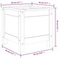 Dārza puķu kaste vidaXL, 40x40x39 cm, brūns cena un informācija | Balkona kastes | 220.lv
