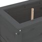 Dārza puķu kaste vidaXL, 82,5x40x39 cm, pelēks cena un informācija | Balkona kastes | 220.lv