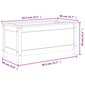Dārza puķu kaste vidaXL, 82,5x40x39 cm, brūns cena un informācija | Balkona kastes | 220.lv