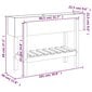 Dārza puķu kaste vidaXL, 101x30x69 cm, brūns цена и информация | Balkona kastes | 220.lv