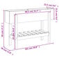 Dārza puķu kaste vidaXL, 101x30x69 cm, balts cena un informācija | Balkona kastes | 220.lv